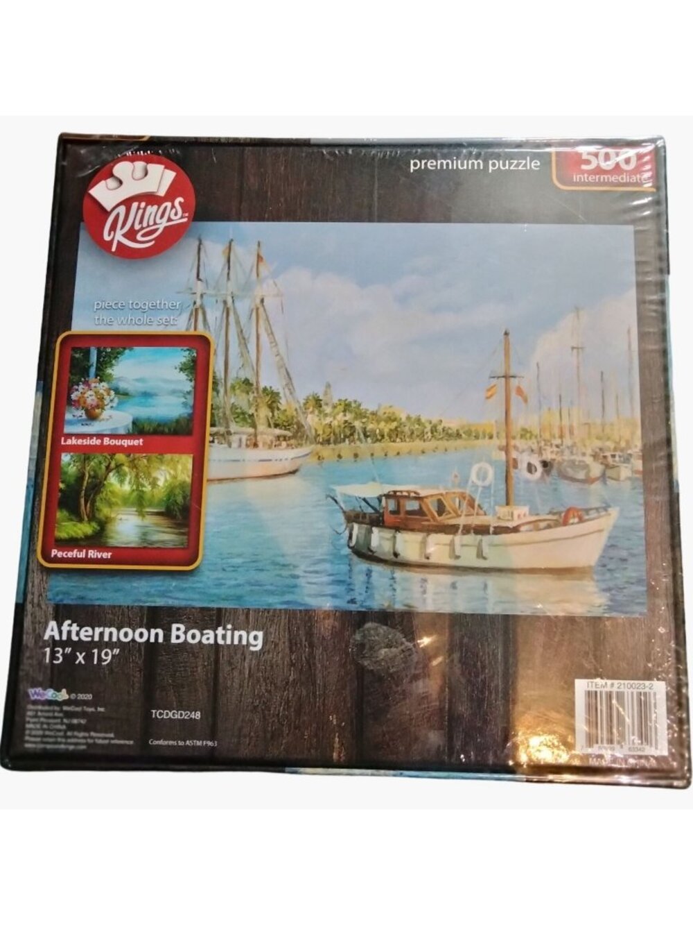 Kings Jig Saw Puzzle Afternoon Boating Port Vell Barcelona 500 Piece New Sealed